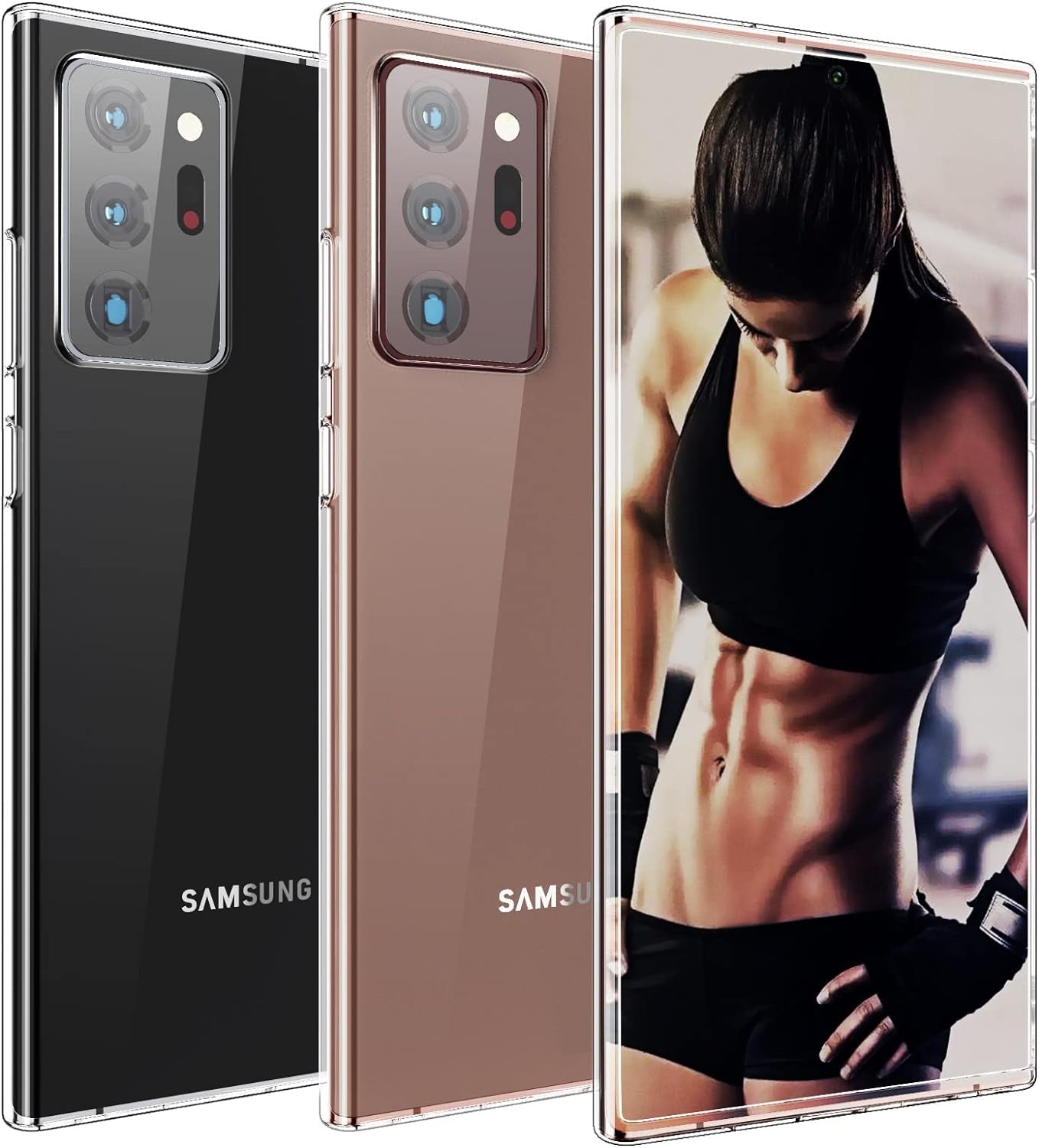 For Galaxy Note 20 Ultra Case Black Silicone Slim Fit Flexible Gel Rubber Phone Case Cover for Samsung Note 20 Ultra 5G (Matte Black)  DONGDEAR Note 20 Ultra (Clear)  