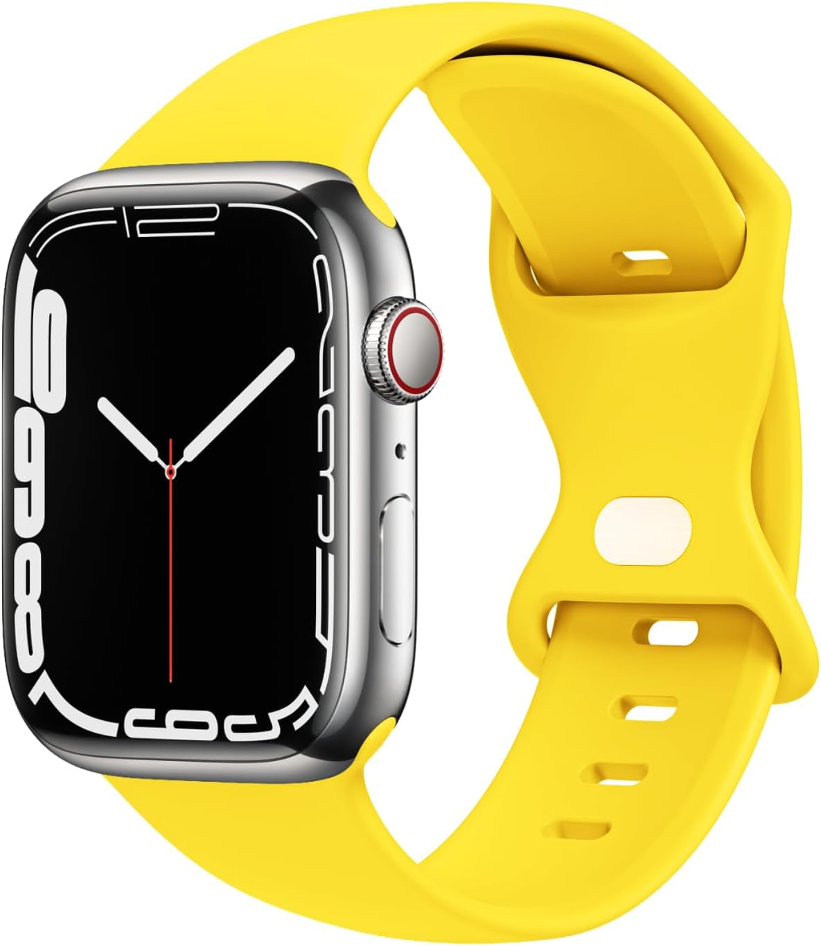 STG Sport Watch Band Compatible with Apple Watch Band 38Mm 40Mm 41Mm 42Mm 44Mm 45Mm 49Mm S/M M/L for Women/Men Waterproof Soft Silicone Replacement Strap Accessories for Iwatch Ultra SE Series 8/7/6/5/4/3/2/1 (38Mm/40Mm/41Mm S/M, Clover)  STG Neon Yellow 38mm/40mm/41mm 