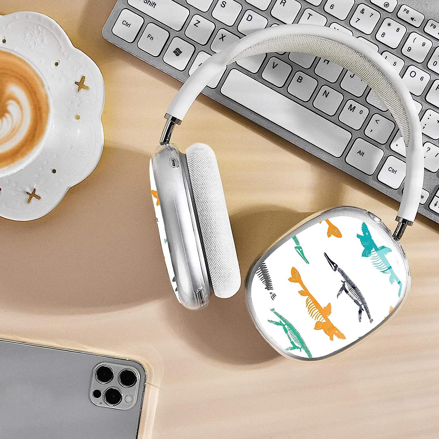 WINCHIHAN Printed Soft TPU Anti-Scratch Protective Case Cover Compatible with Airpods Max Headphones # AS0624  WINCHIHAN   