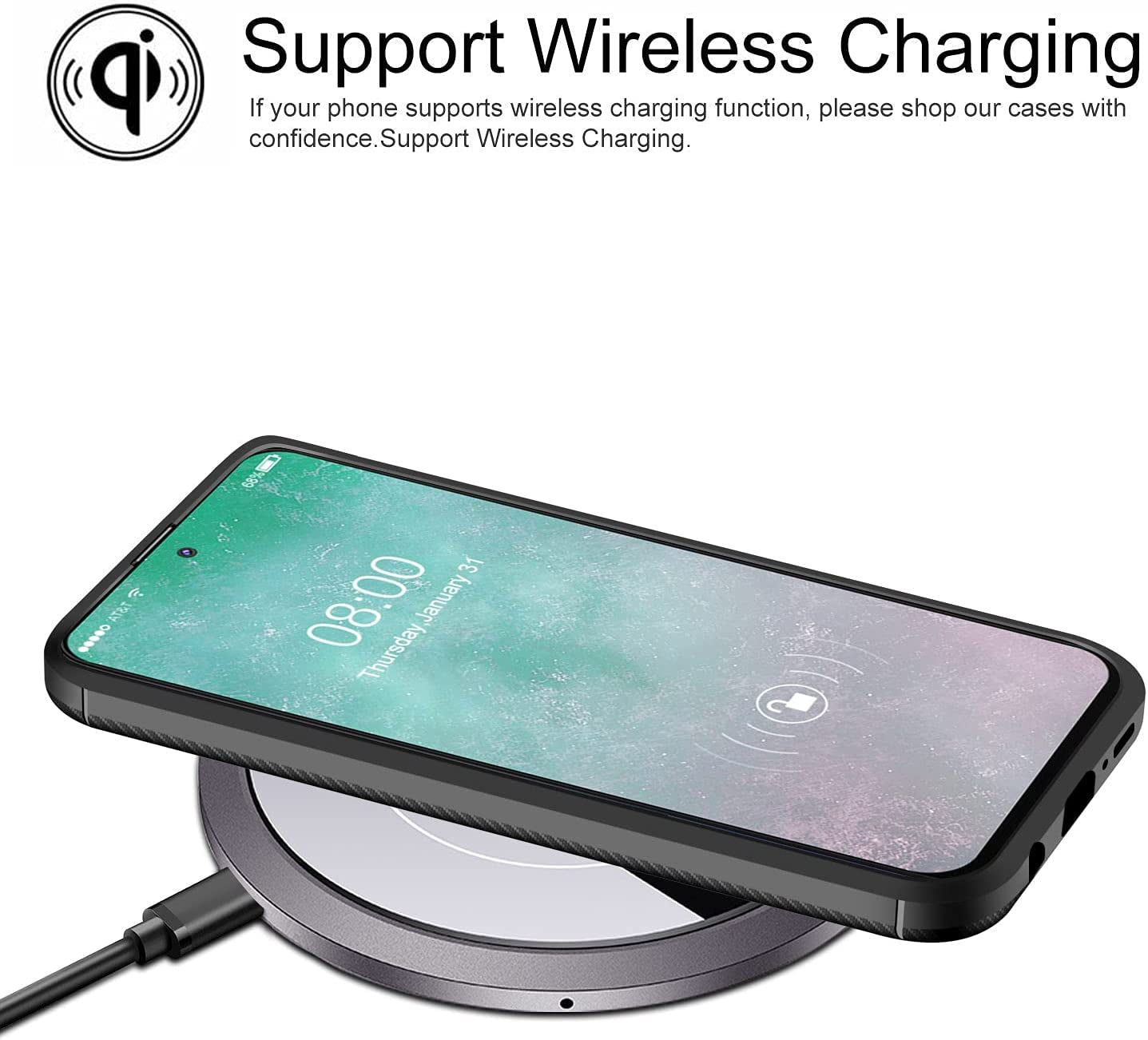 J&D Case Compatible for Sony Xperia 1 III Case, Carbon Fiber Pattern Drop Protection anti Shock Protective TPU Slim Case for Xperia 1 III Bumper Case, Black  J&D Tech   