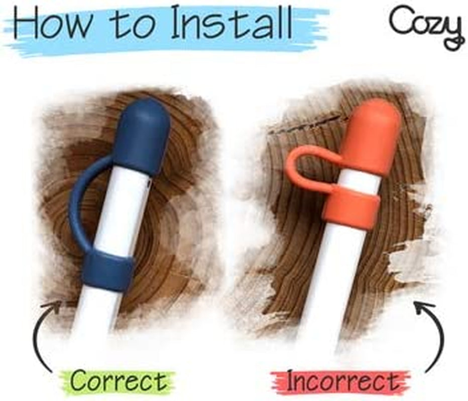 [3-Piece] Pencilcozy Combo Pack Cozy the Original Apple Pencil Cap Holder/Keeper, Compatible Apple Ipad Pro 6Th Generation Ipencil Charger/Nib Accessories | Case Friendly Design (Glow in the Dark)  Cozy   