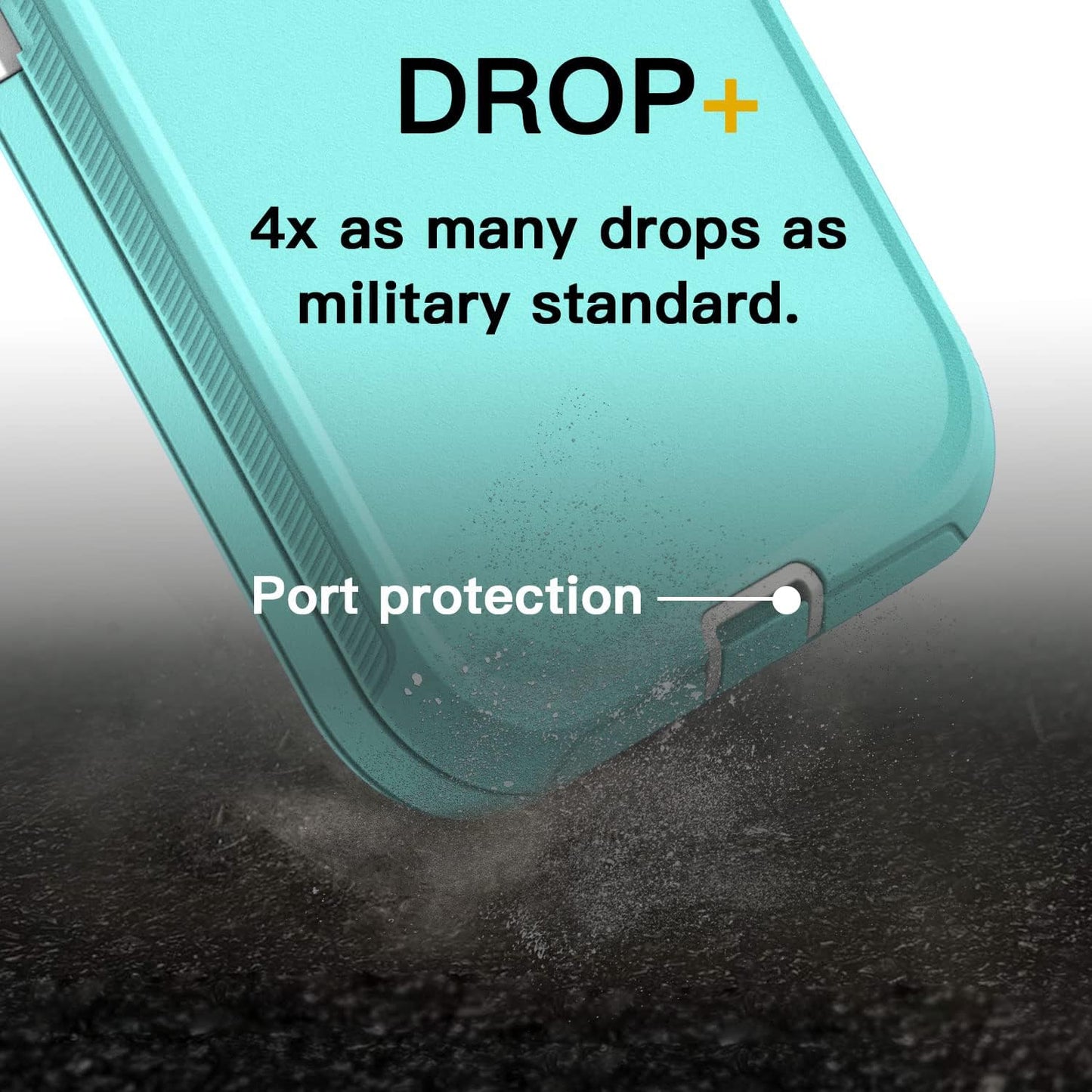 Aicase for Iphone 13 Mini Case(5.4") with Glass Screen Protector, Heavy Duty Drop Protection Full Body Rugged Shockproof/Dust Proof Military Protective Tough Durable for Iphone 13 Mini 5.4"_9  AICase   