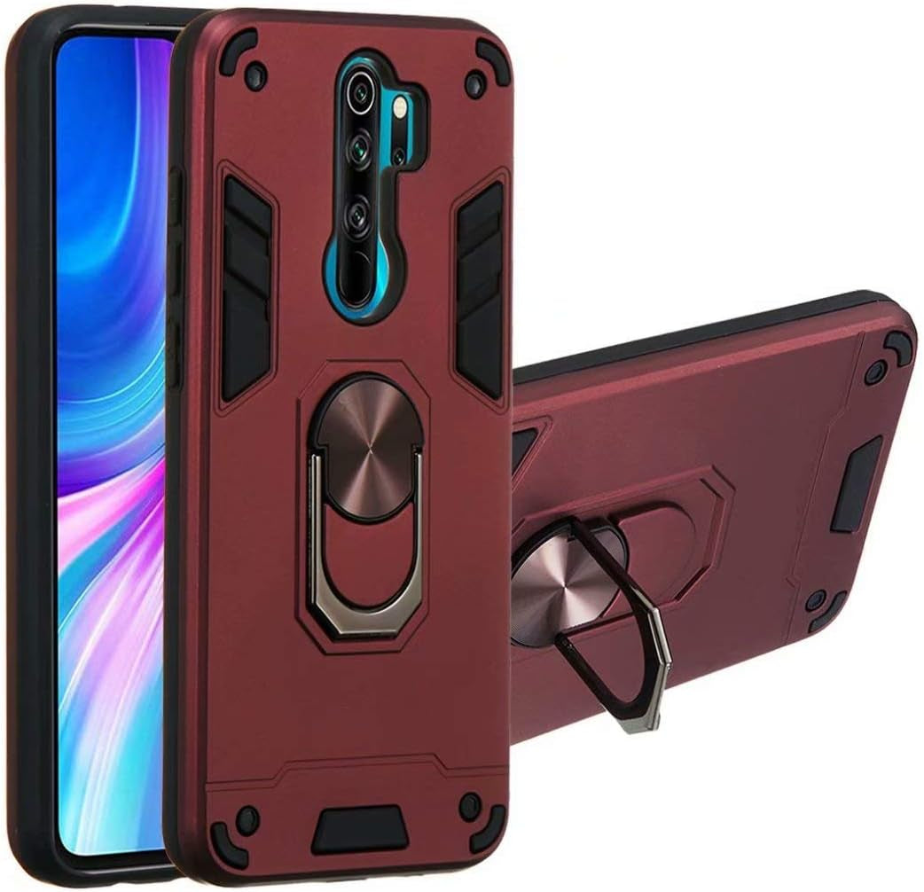 LHYIN Xiaomi Redmi Note 8 Pro 2 in 1 Kickstand Dark Green Back Cover Case,Tpu Soft + PC Hard Hybrid Dual Layer Whole Body Protection Back Cover Shell Case for Xiaomi Redmi Note 8 Pro Dark Green  LHYIN Xiaomi Redmi Note 8 Pro-01  