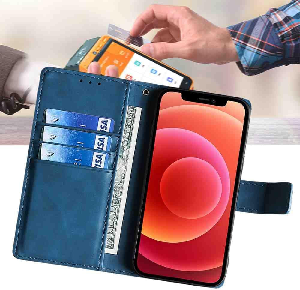 BANLEI2U Phone Cover Wallet Folio Case for LG G6, Premium PU Leather Slim Fit Cover for LG G6, Shock Resistant, Blue  BANLEI2U   