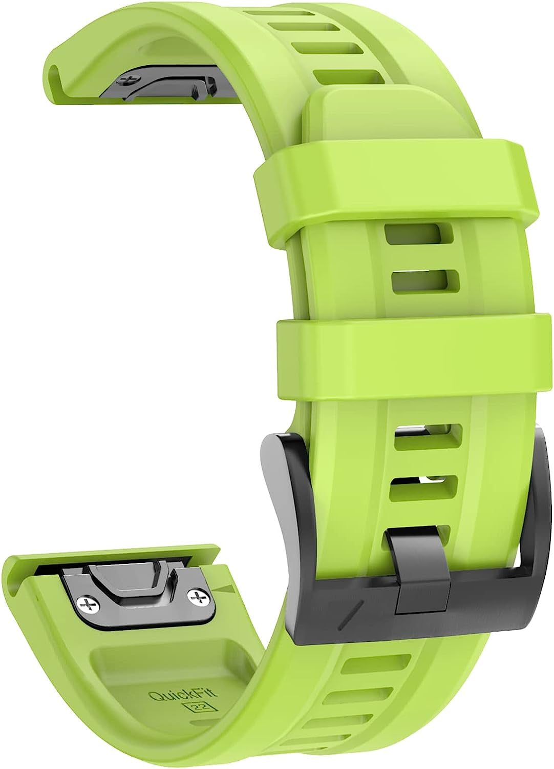 ISABAKE Compatible with Fenix 7 Band, 22Mm Easy-Fit Sport Strap Silicone Watch Band Replacement for Fenix 6/Fenix 5 Plus/Fenix 5 Smartwatch  ISABAKE Lime 22MM 