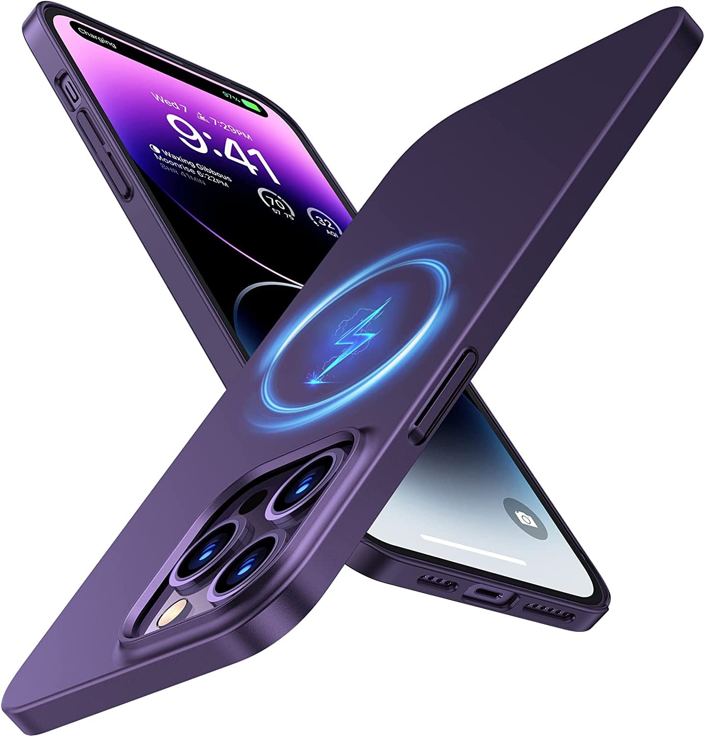 TORRAS Magnetic Slim-Fit for Iphone 14 Pro Max Phone Case, Ultra-Thin 14 Pro Max Case [Compatible with Magsafe], Matte Hard PC Cover Protective Anti-Fingerprint Anti-Scratch Phone Case 2022, Gold  TORRAS   