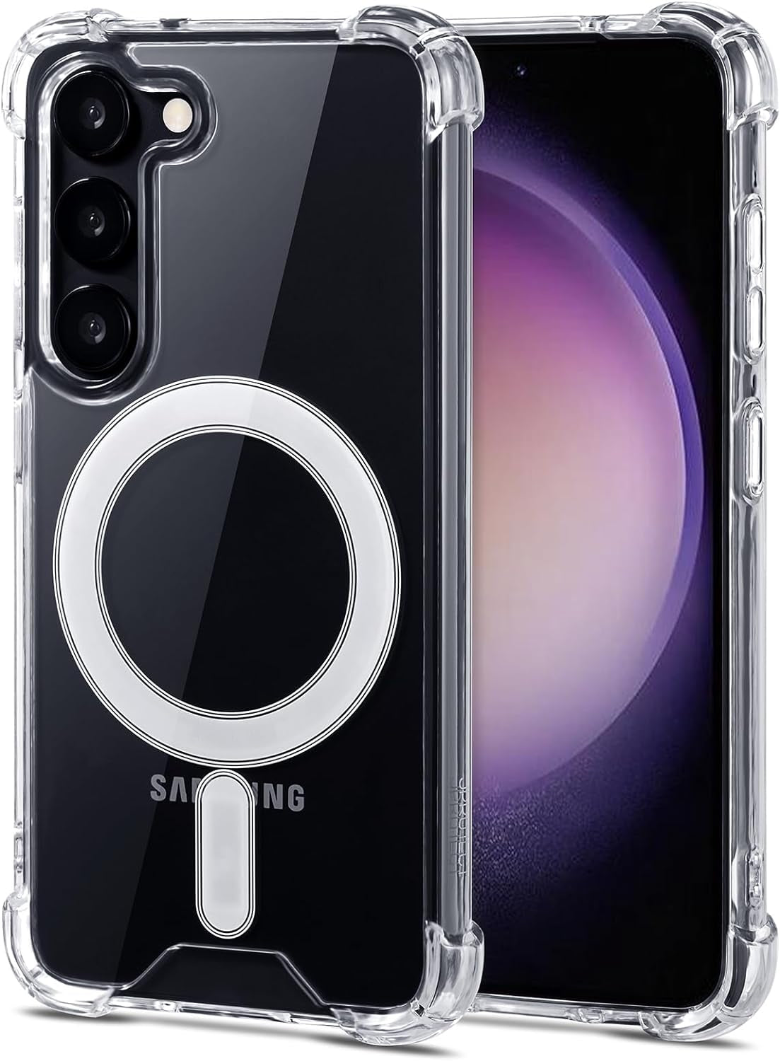 Jprotect Magnetic Case for Samsung Galaxy S22 plus for Magsafe Case/Shockproof Samsung S22 plus Case for Magsafe Transparent/Clear Phone Case Funda Para Samsung Galaxy S22 plus Case Magnetic  JProtect Samsung Galaxy S23  