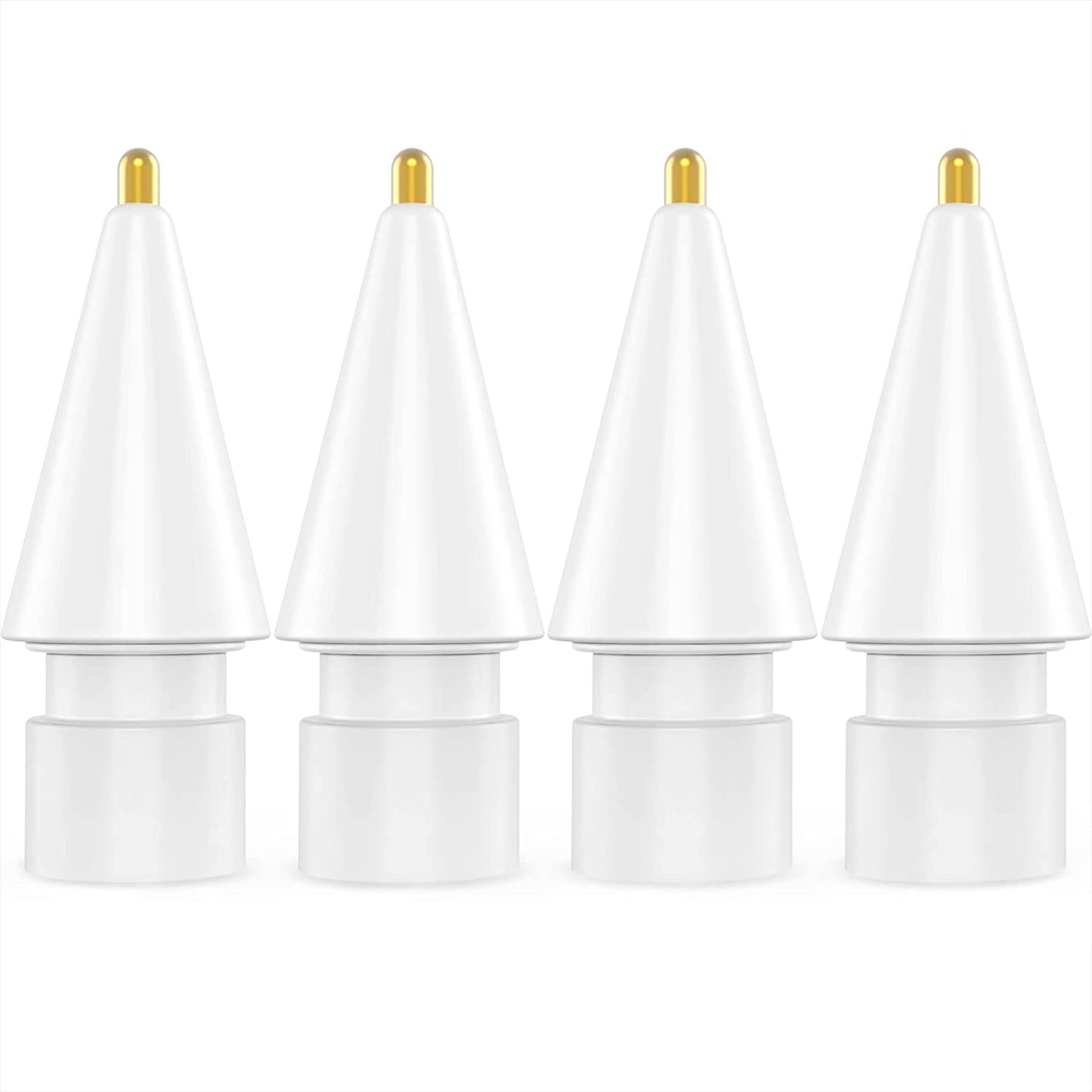 NIUTRENDZ 4 Pack Replacement Tips for Apple Pencil 2Nd Generation and 1St Generation Fine Point Metal Tip, Wear-Resistant & Precise Control (1.95Mm, Clear + Pink + Blue + Grey)  NIUTRENDZ 1.95mm - White 1.95mm 