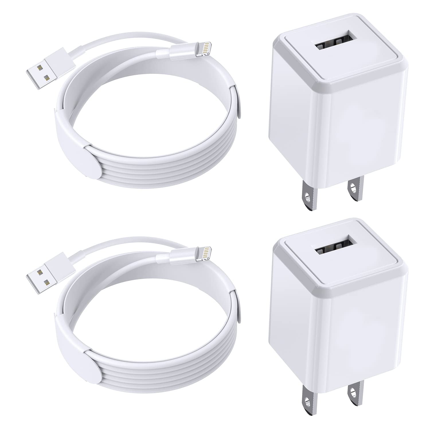 Iphone Charger [Apple Mfi Certified] 2 Pack Apple Iphone Charging Lightning Cable Data Sync Cord with USB Wall Charger Block Box Travel Plug Adapter for Iphone 14/13/Pro/Max/Xr/X/Xs/Max/8/Plus/Airpod  Shenzhen huangxingfu Technology Co., Ltd   