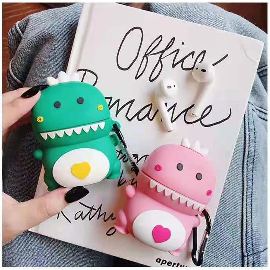 Xuyoz Airpods Case Cover, Cute 3D Cartoon Silicone Airpod Protective Skin Air Pod Case Funny Cover Airpod 2 Case with Keychain for Girls Women Men Compatible with Airpods Charging Case 1& 2  Xuyoz   