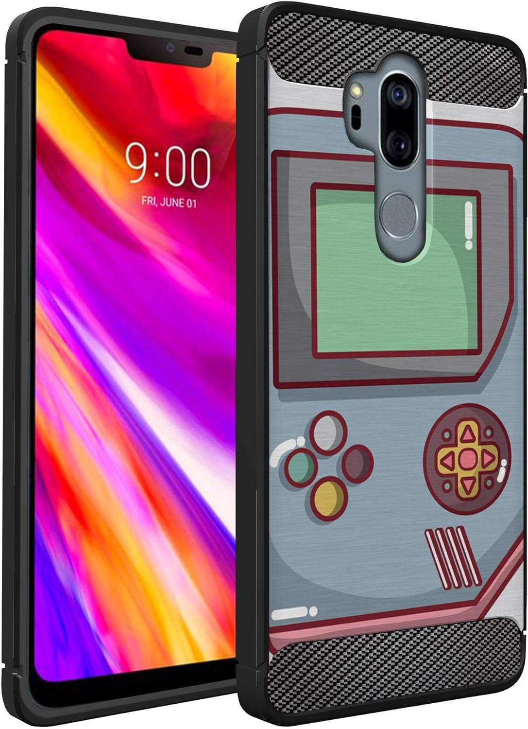 Casesondeck Case Compatible with [LG G7 / LG G7 Thinq] Pictorial Patterned TPU Design Case Flexible Slim and Elegant (Cobra Tiger)  CasesonDeck Pocket Game  