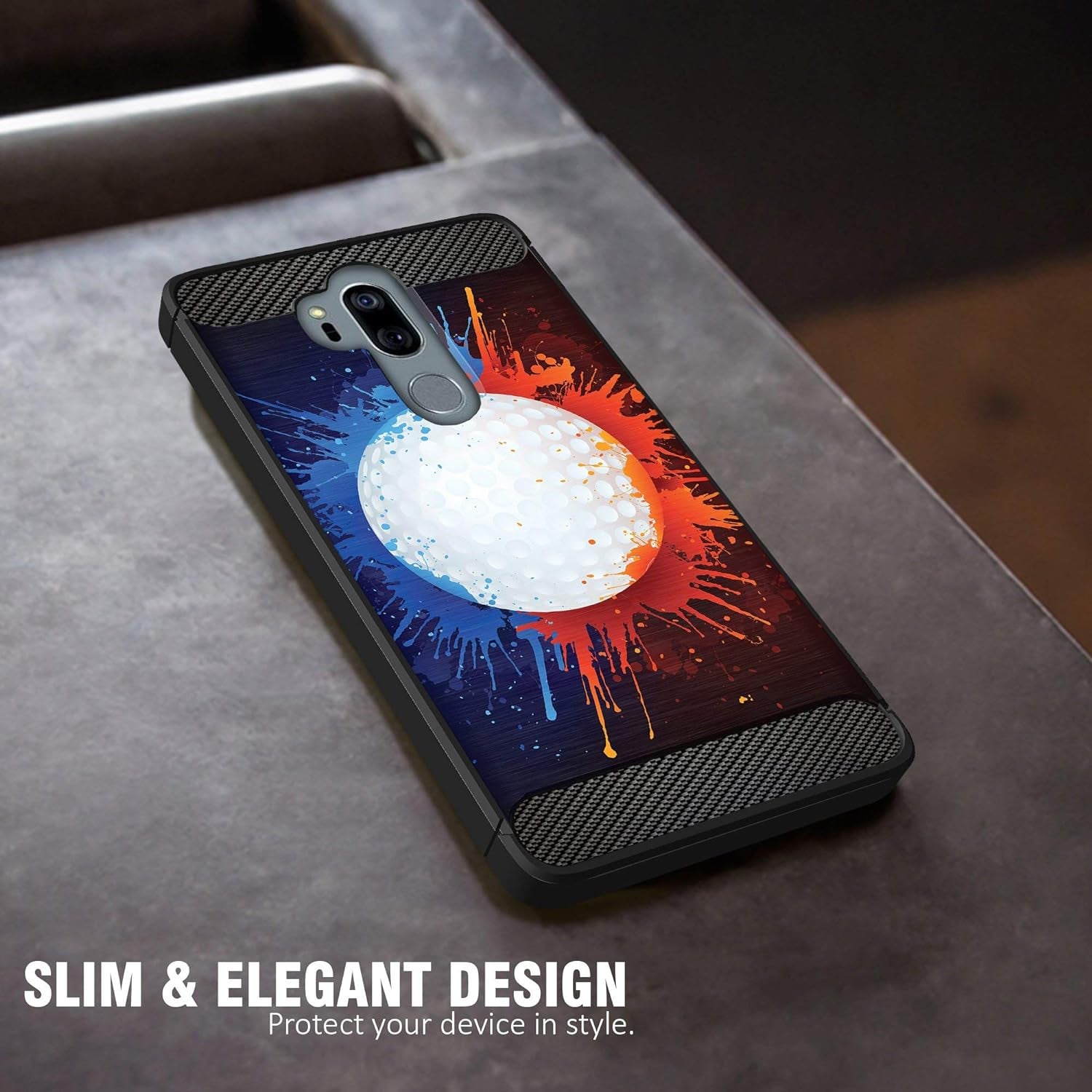 Casesondeck Sports Case Compatible with LG G7 / LG G7 Thinq- Flex Max Matte TPU Perfect Fitted Case Slim and Elegant (Golf)  CasesonDeck   