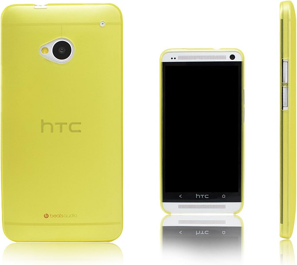 Xcessor Dark Magic Ultra Thin Hard Plastic Case for HTC One. Blue/Semi-Transparent  Accessory Department Yellow / Semi-Transparent  