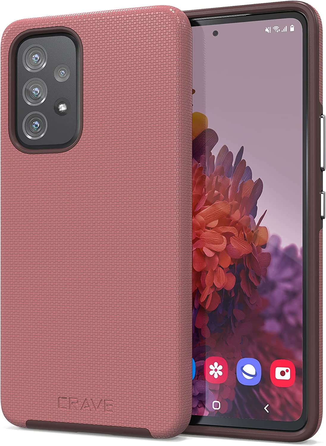 Crave Dual Guard for Samsung Galaxy A53 Case, Shockproof Protection Layer Case 5G - Forest Green  Crave Berry  