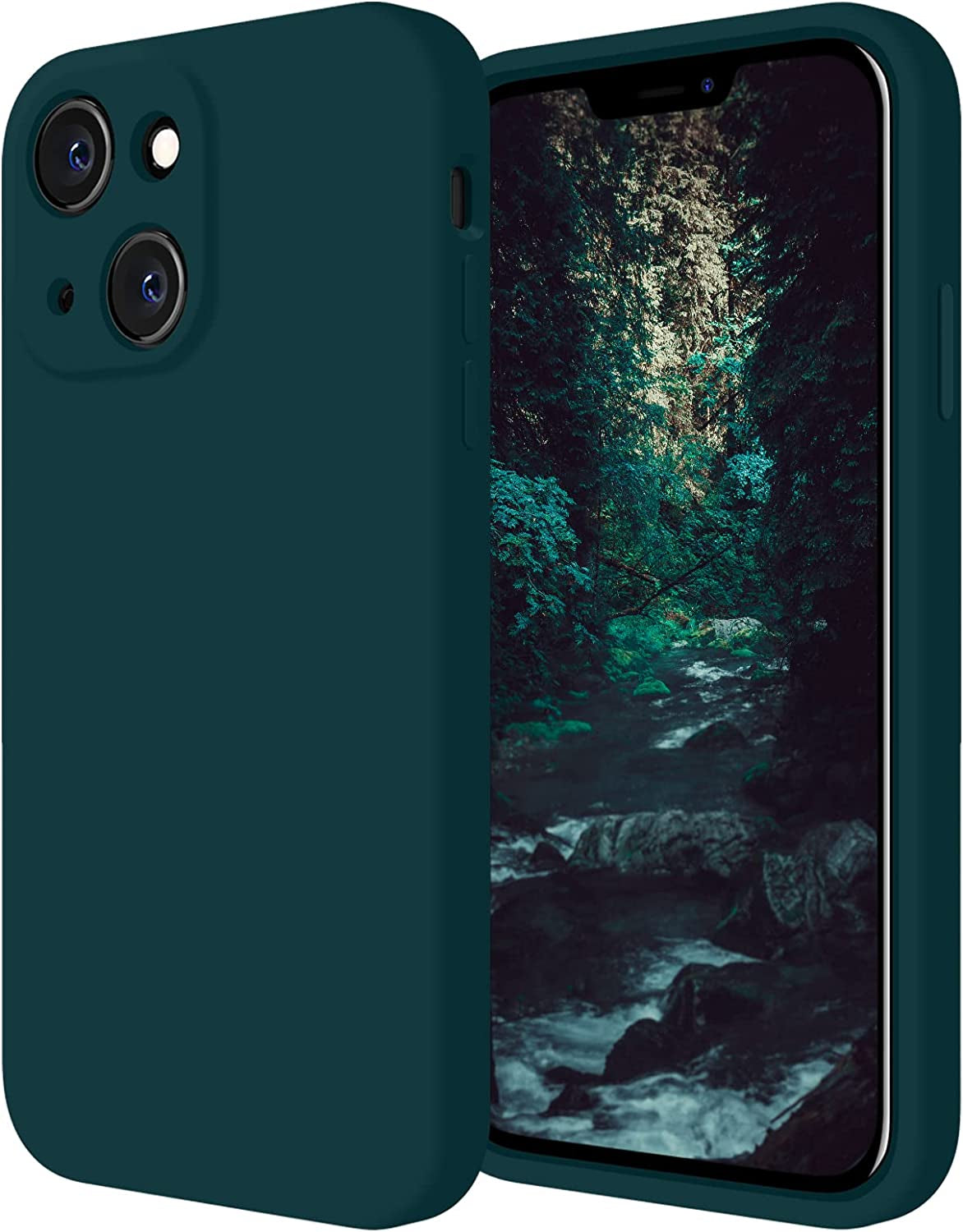 Firenova for Iphone 14 Case, Silicone Upgraded [Camera Protection] Phone Case with [2 Screen Protectors], Soft Anti-Scratch Microfiber Lining Inside, 6.1 Inch, Clove Purple  FireNova Teal  