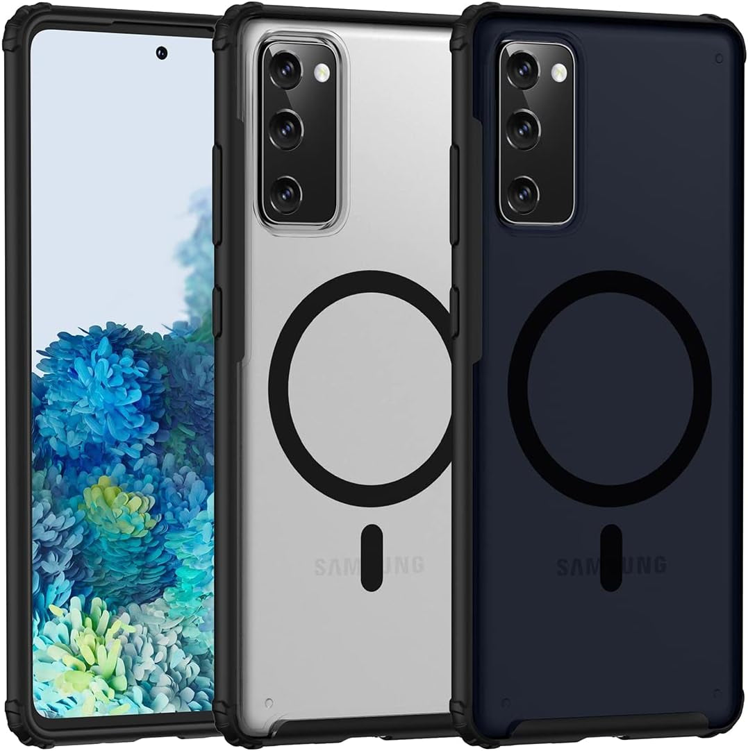 TIANNIUKE Magnetic Case for Samsung Galaxy S21 Ultra, Translucent Matte Anti-Fingerprint, Compatible with Magsafe, Slim Fit Shockproof Protective Phone Case for Galaxy S21 Ultra  TIANNIUKE Black Galaxy S20 Fe 