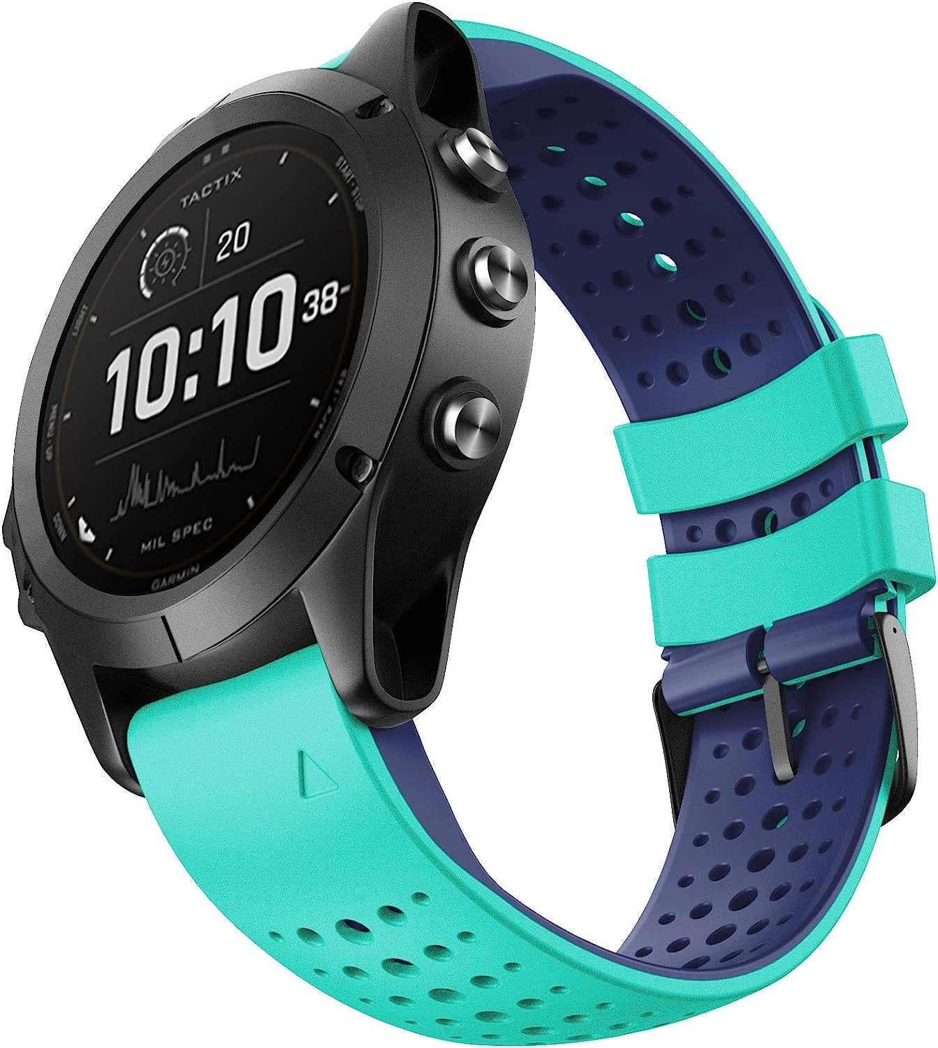 Notocity for Fenix 6 Band 22Mm Silicone Watch Bands for Fenix 7/Fenix 6/ Fenix 5/Fenix 5 Plus/Fenix 6/Fenix 6 Pro/Forerunner 935/945/Approach S60/S62/ Epix  NotoCity mint-green  