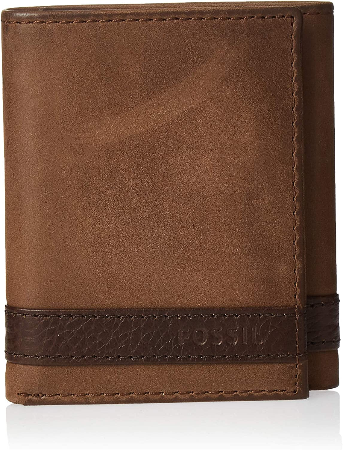 Fossil Men'S Leather Trifold Wallet  Fossil Men's Accessories   