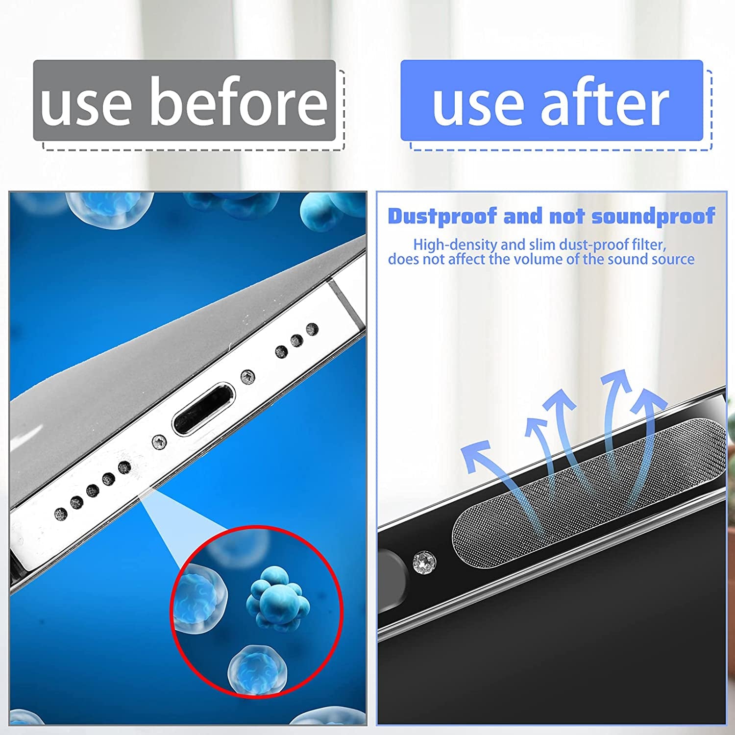 14 Pack Speaker Dust Covers and 5 Pack Phone Dust Plugs with Tweezers, Speaker Dust Proof Stickers Silicone anti Dust Proctors Set(Black)  Weewooday   