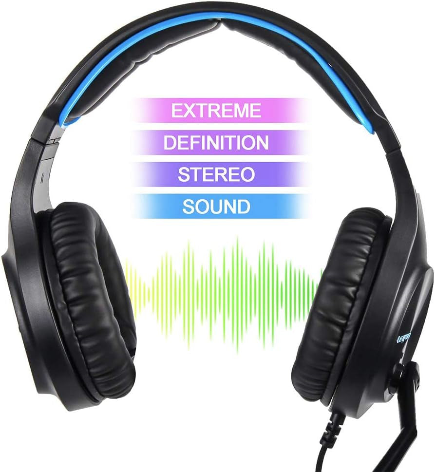 Docooler Gaming Headset Stereo Over-Ear Headphones with Adjustable Microphone for PC Laptop Smart Phone  Docooler   