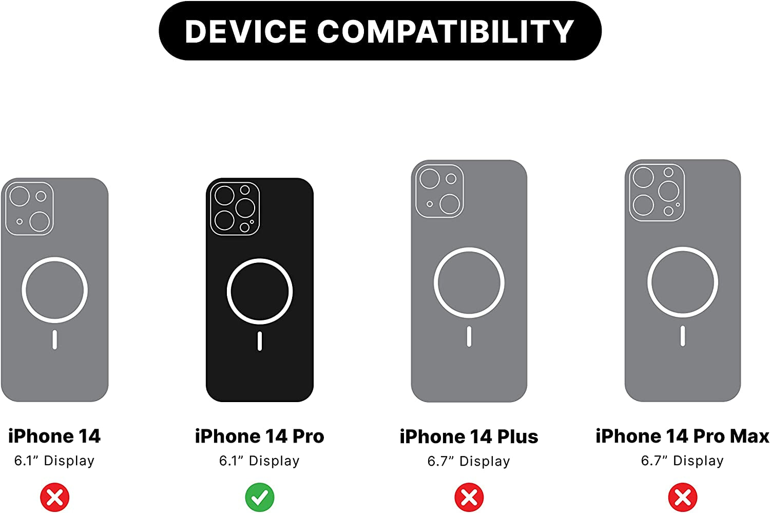 Popsockets Iphone 14 Pro Case with Phone Grip and Slide Compatible with Magsafe, Phone Case for Iphone 14 Pro, Wireless Charging Compatible - Pink Translucent  PopSockets   