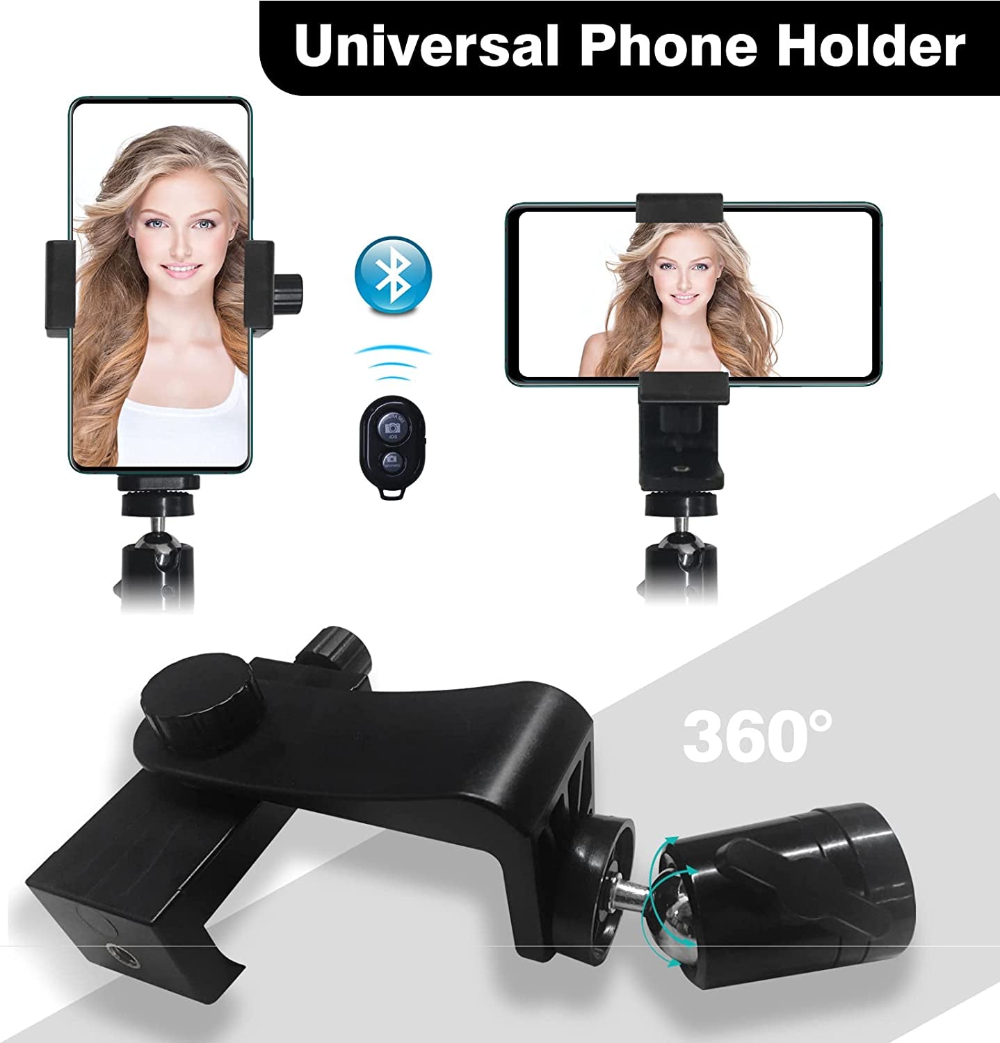 18 Inch Ring Light LED Ringlight Kit with Tripod Dimmable 3000-6000K W/Smartphone Holder for Live Streaming Shooting Camera Photography Makeup Selfie Youtube Vlog Video  Zhongshan Lixing Lighting Co., Ltd.   