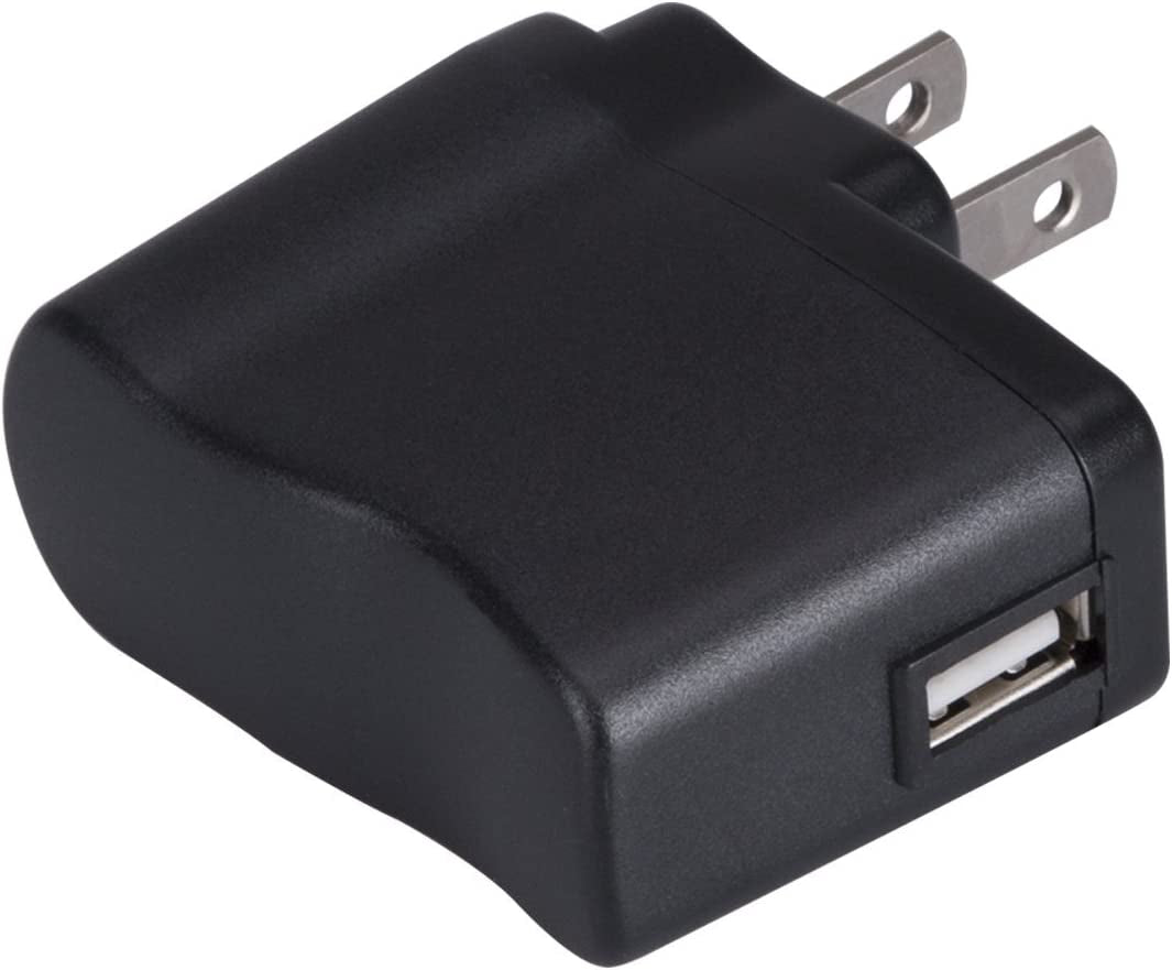 AGPTEK USB Wall Charger 5V 500Ma for Ipod, Sony, Walkmam, Sandisk MP3 MP4 Player, Fitness Tracker, Fitbit, Black  AGPTEK   