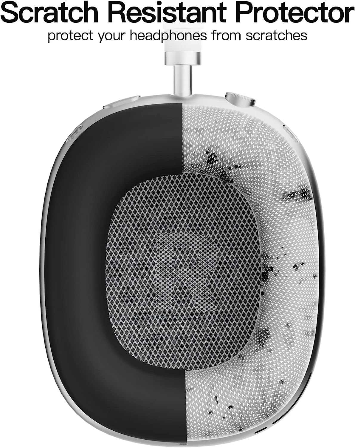 Tucana Silicon Cases Compatible for Airpods Max, Overhead Cover + Earcup Cover (Black)  Tucana   