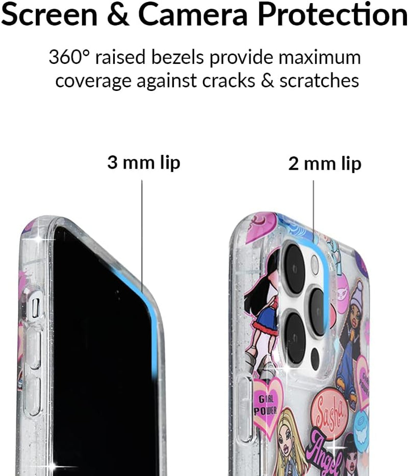 Velvet Caviar X Bratz Designed for Iphone 14 Pro Max Case for Women [8Ft Drop Tested] Cute Protective Bratz Dolls Accessories Phone Cases - Clear Glitter  Velvet Caviar   