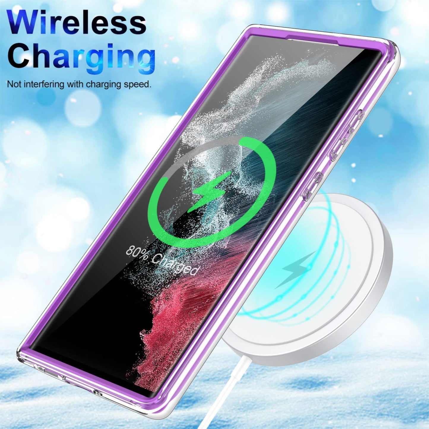 SEXYMOM for Samsung Galaxy S22 Ultra Case,Military Grade Durable Shockproof Cover with Fashion Designs for Women Girls,Slim Fit Protective Phone Case for Galaxy S22 Ultra 6.8" Fanstic Rainbow  SEXYMOM   