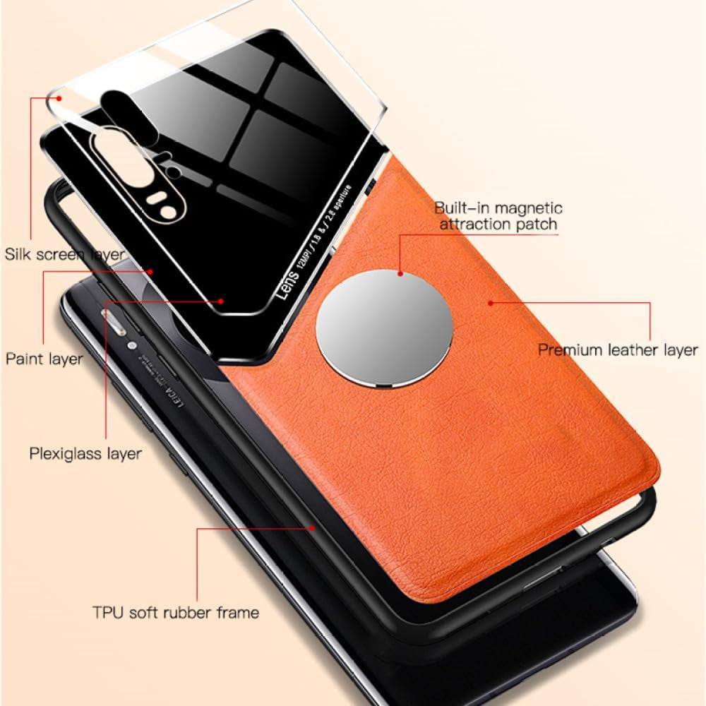 YOGISU Leather Magnetic Shockproof Case for Huawei P20Lite P20 Cover Protective Phone Shell for Huawei P20 Pro,Blue,For P30 Pro  YOGISU   