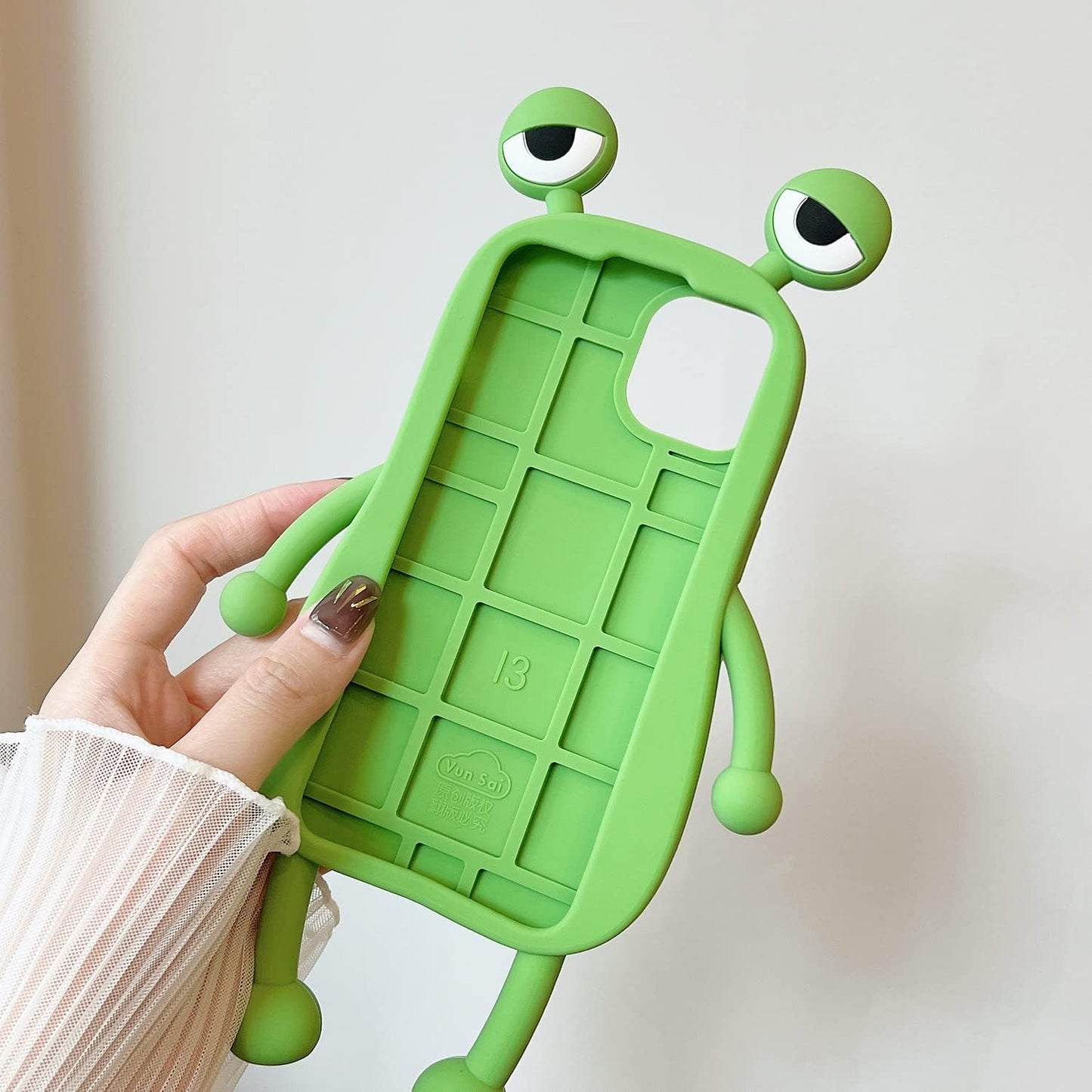 Yatchen for Iphone 12/12 Pro Kawaii Phone Case 3D Cartoon Cute Frog Phone Case Soft Silicone Unique Fun Cover Case for Women Girls Slim Fit Anti-Drop Protective Case for Iphone 12/12 Pro  Yatchen   