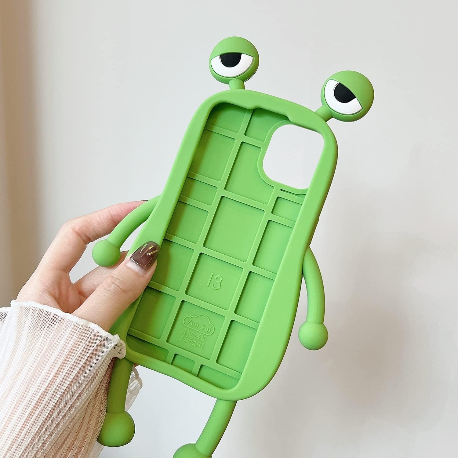 Yatchen for Iphone 12/12 Pro Kawaii Phone Case 3D Cartoon Cute Frog Phone Case Soft Silicone Unique Fun Cover Case for Women Girls Slim Fit Anti-Drop Protective Case for Iphone 12/12 Pro  Yatchen   