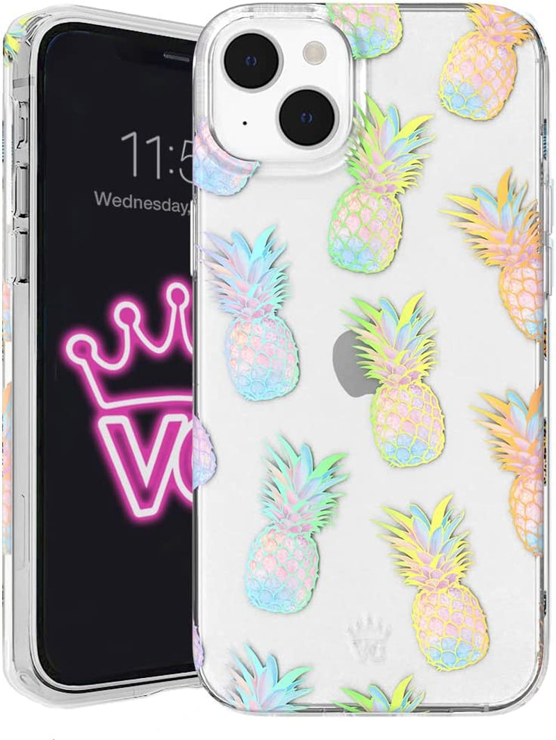 Velvet Caviar X Bratz Designed for Iphone 14 Pro Max Case for Women [8Ft Drop Tested] Cute Protective Bratz Dolls Accessories Phone Cases - Clear Glitter  Velvet Caviar Holographic Pineapple Iphone 14 Plus 