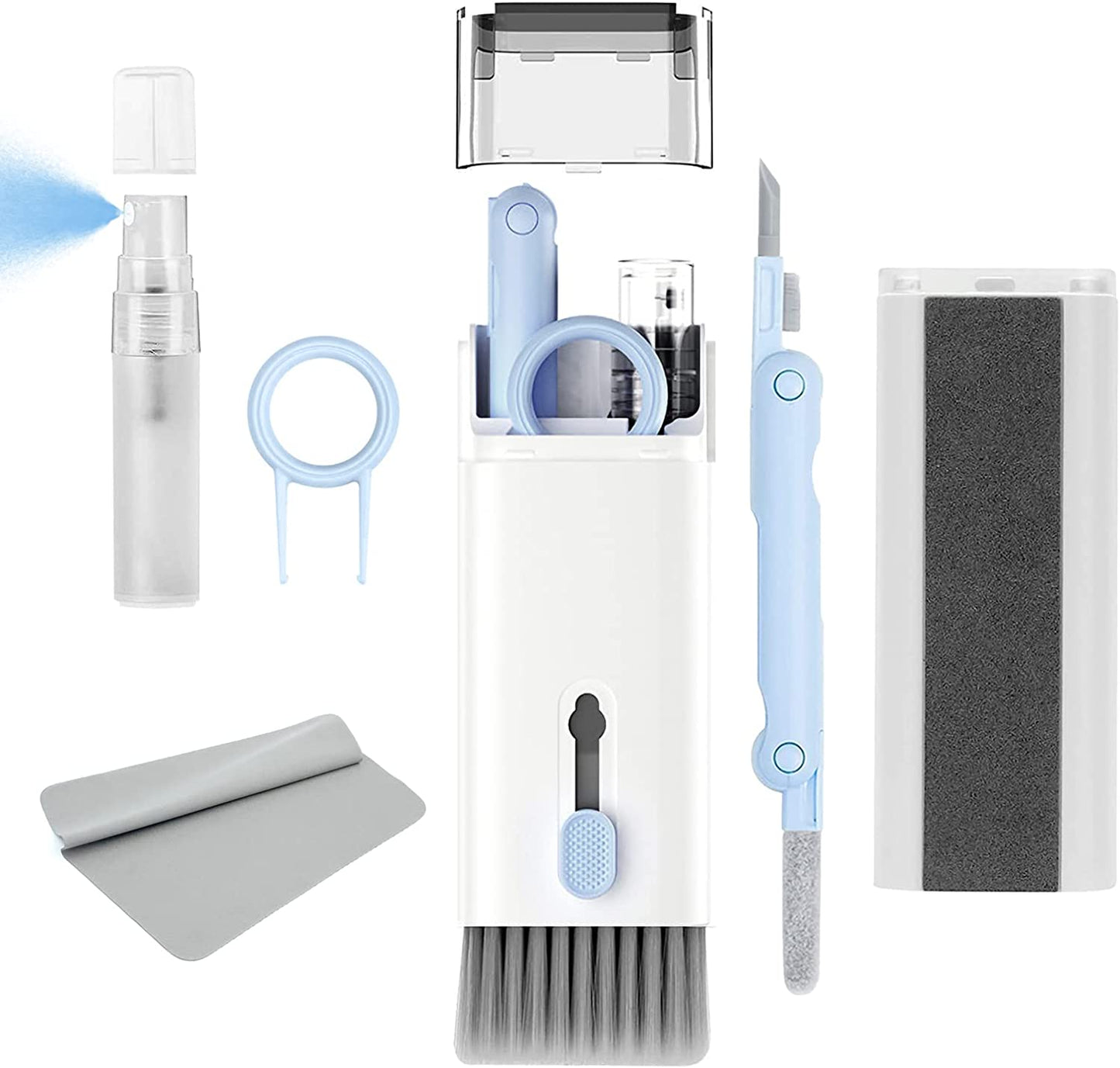 7 in 1 Electronic Cleaning Kit - Keyboard Cleaner, Keyboard Cleaning Kit, Laptop Cleaner with Brush, Laptop Cleaning Kit, Electronic Cleaner Kit for Airpods Pro/Laptop/Phone(Give Away a Flannel Cloth)  iKopink   