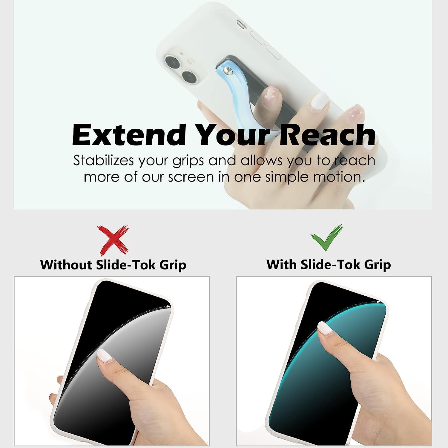 Weewooday 6 Pieces Phone Strap Grip Holder Finger Cell Phone Grip Telescopic Phone Finger Strap Stand Universal Finger Kickstand for Most Smartphones (Dreamy Colors)  Weewooday   