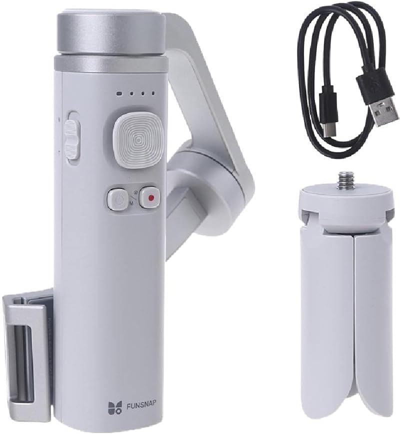 3-Axis Rotated Gimbal Stabilizer Large-Angle Extendable Cell Phone Stabilizer for Youtuber Live Video Shooting Gimbal Stabilizer for Phone  Qksky   