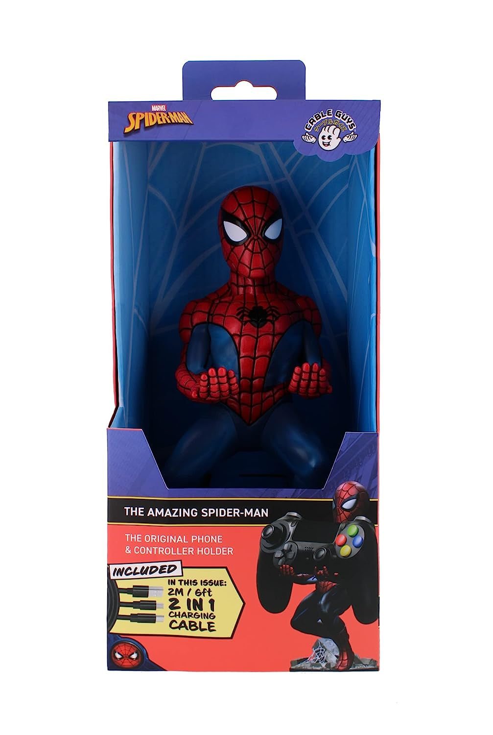 Cable Guys - Spider-Man Classic Accessory Holder for Gaming Controllers and Smartphones (Electronic Games////)  Exquisite Gaming   