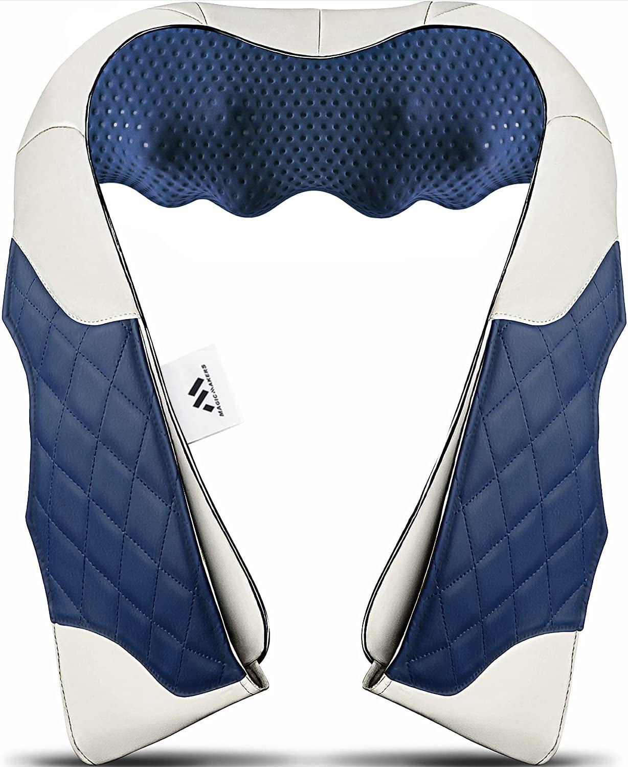 Magicmakers Neck Massager, Back Massager with Heat, Shiatsu Massager Neck, Electric Shoulder Massager, Kneading Massager Back, Massage for Neck Pain Back Pain, Birthday Gifts for Women Men  Magic Makers Blue  