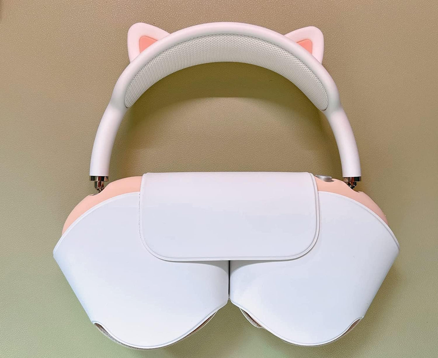 Cat Ear Headband Cover for Apple Airpods Max, Soft Silicone Headphones Headband Cover Case/Comfort Cushion/Top Pad Protector Sleeve Compatible with Airpods Max  BUTIAO   