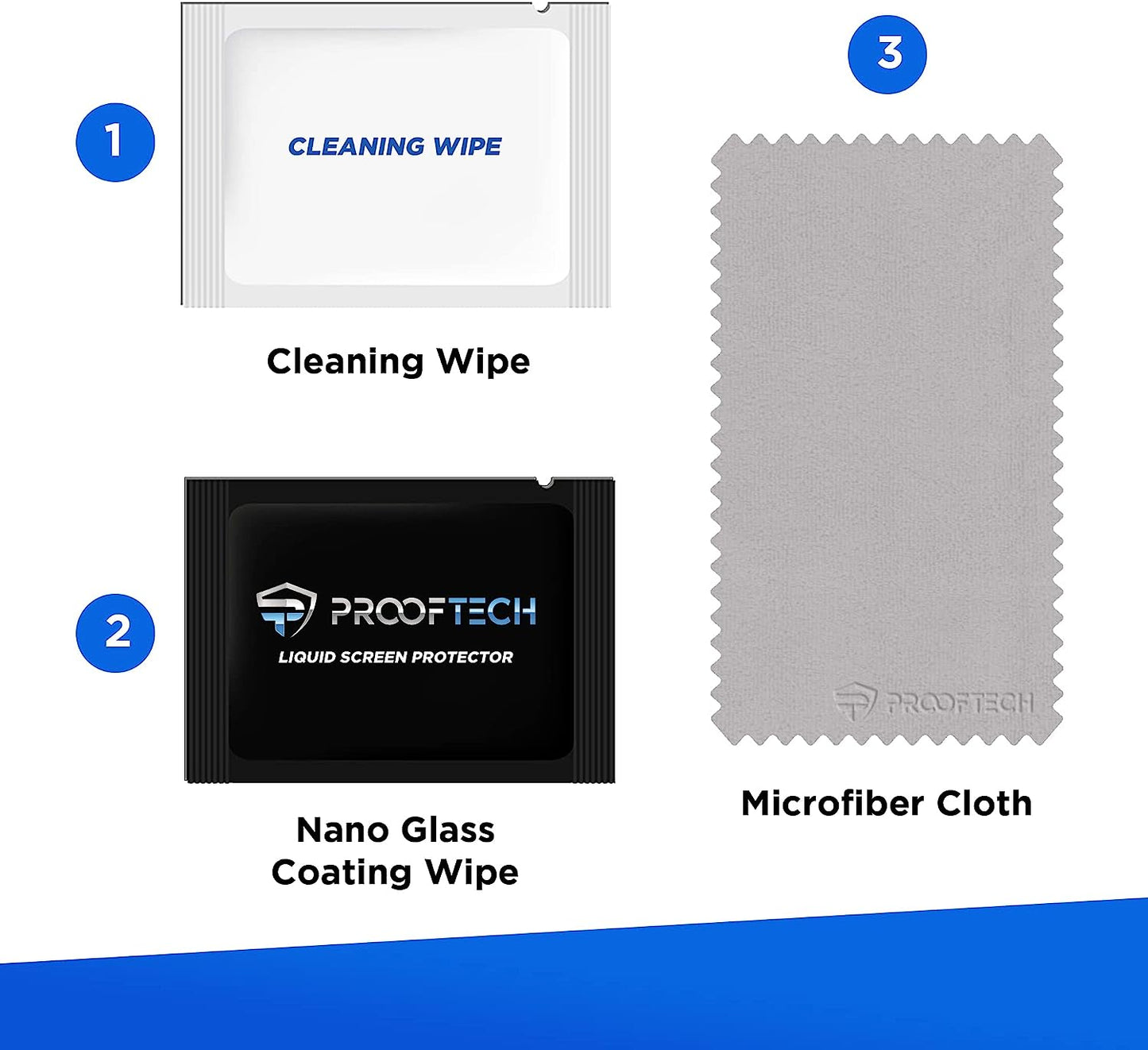 Phone Scratch Remover and Cracked Repair Liquid by Prooftech Liquid Glass Screen Protector for All Smartphones Tablets and Watches (2 Pack)  ProofTech   