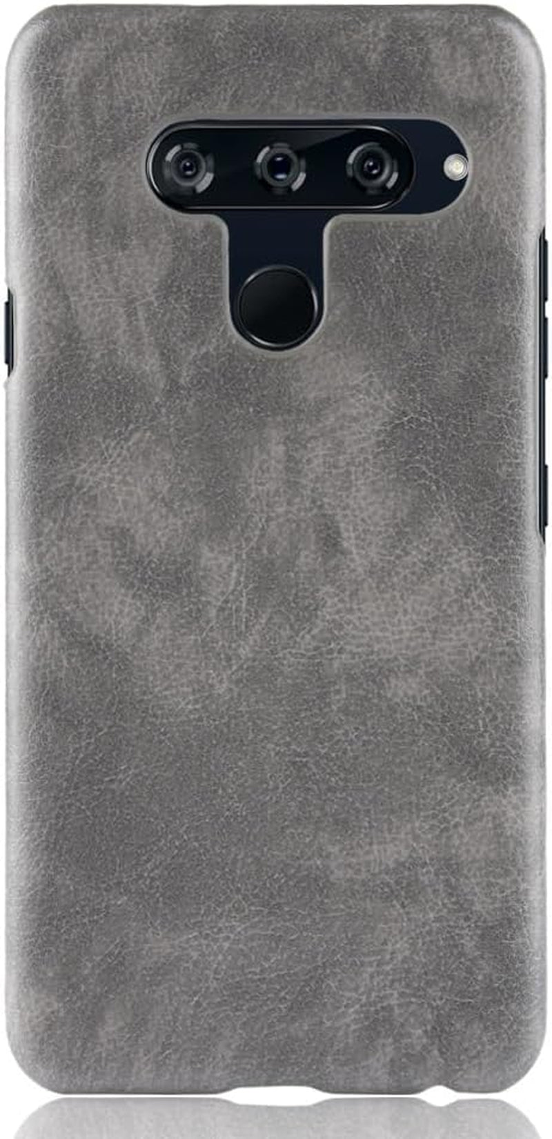 Phone Case for LG V40 Thinq Case, [PU Leather]+[Hard Plastic] for LG V40 Thinq Protector Case, Non-Slip Shockproof for LG V40 Thinq Phone Cover Grey  Generic   
