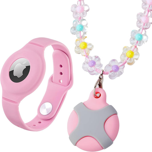 CHABAEBAE Airtag Wristband Kids Airtag Necklace- Secure & Discreet Airtag Holder for Kids, Air Tag Watch Band | Airtag Necklace Kids, Airtag Bracelet for Kids, Adults  CHABAEBAE   