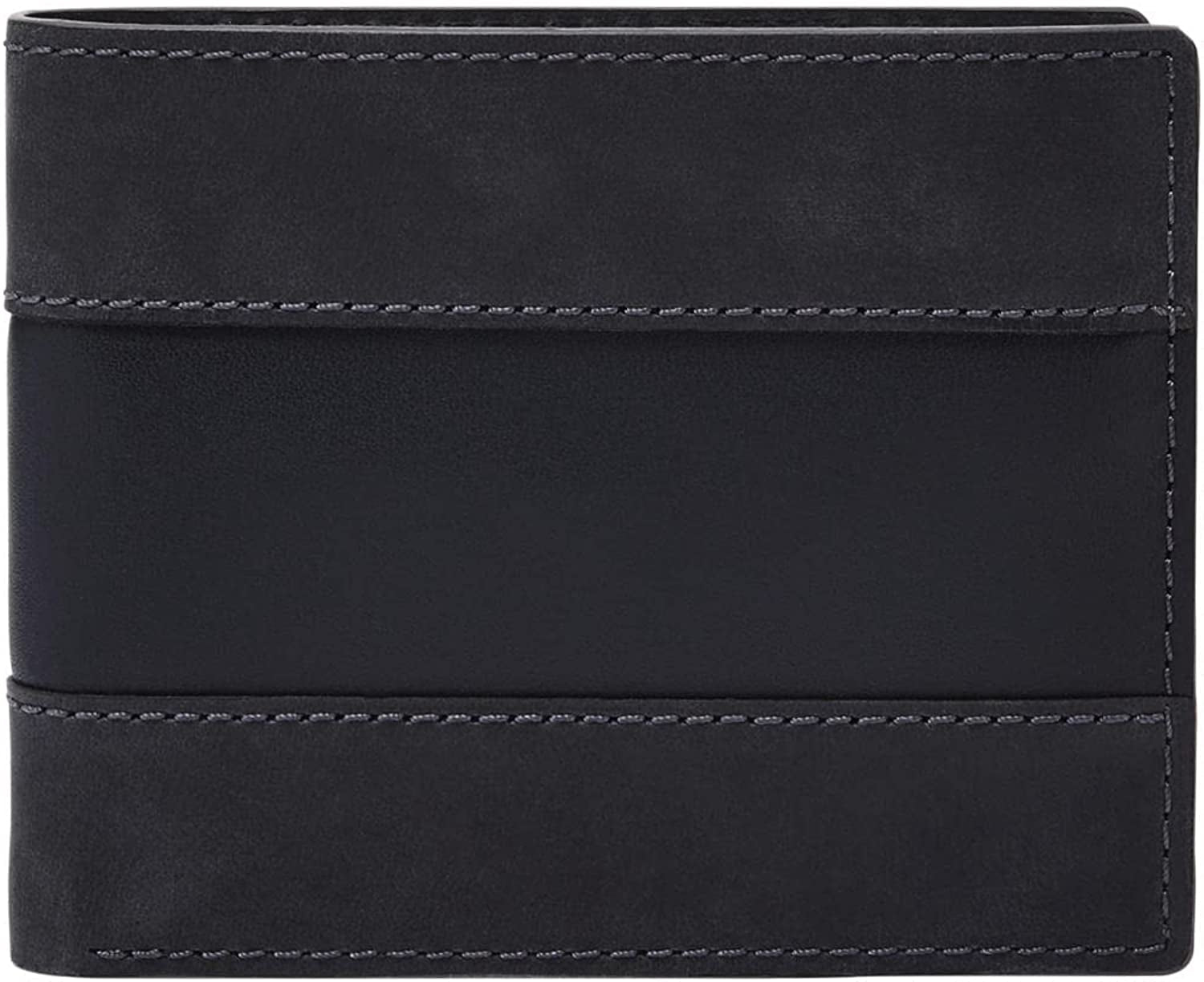Fossil Men'S Leather Bifold Wallet with Flip ID Window  Fossil Men's Accessories Everett Midnight Navy  