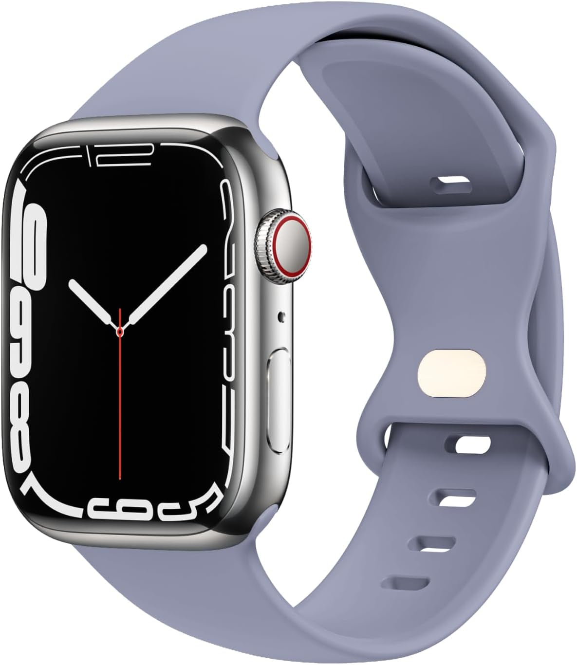 STG Sport Watch Band Compatible with Apple Watch Band 38Mm 40Mm 41Mm 42Mm 44Mm 45Mm 49Mm S/M M/L for Women/Men Waterproof Soft Silicone Replacement Strap Accessories for Iwatch Ultra SE Series 8/7/6/5/4/3/2/1 (38Mm/40Mm/41Mm S/M, Clover)  STG Lavender Gray 38mm/40mm/41mm 