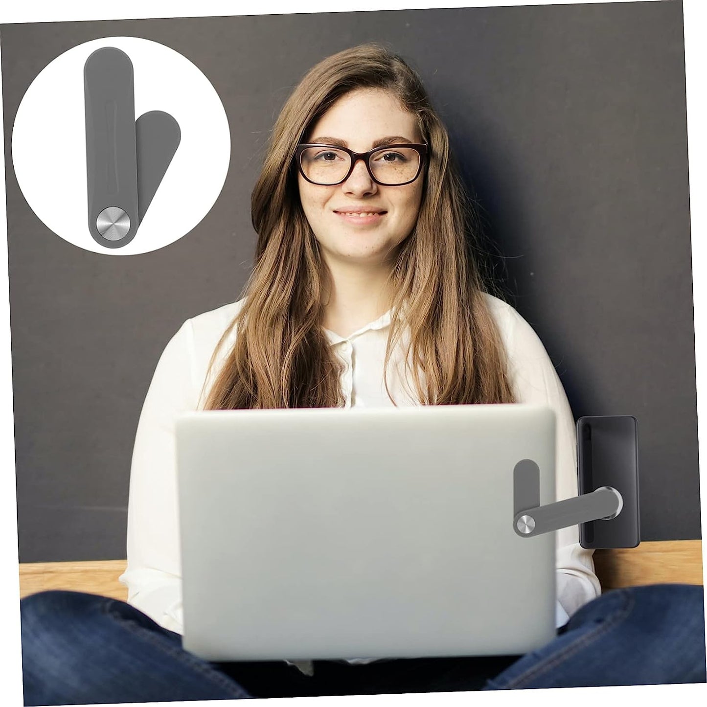 ULTECHNOVO 3Pcs Expand Mobile Phone Bracket Magnetic Mount Portable PC Tablet Laptop Smartphone Stand Laptop Hands Free Phone Clip Laptop Mount Laptop Arm for Phone Laptop Holder Small Stand  ULTECHNOVO   