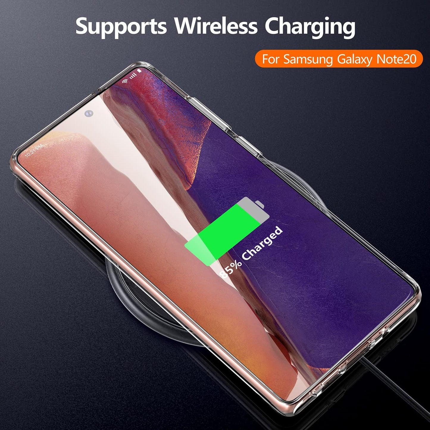 Rayboen Case for Galaxy Note 20 Crystal Clear Designed Non-Slip Shockproof Protection Phone Case, Hard PC Back Flexible TPU Slim Fit Light and Durable Cover for Samsung Galaxy Note 20 5G  Rayboen   