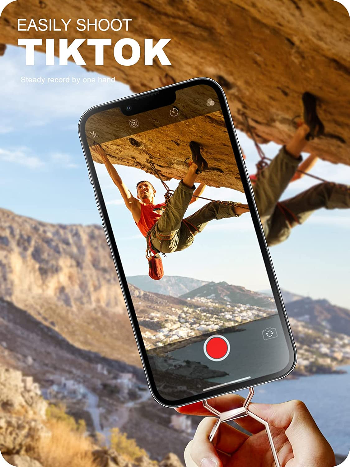 A-Lugei【Foldable & Adjustable】 Cell Phone Ring Holder Finger Kickstand,【Thick Case & Big Phone Friendly】 Cell Phone Holder for Hand, 【Magnetic】 Ring Holder for Cell Phone Grip, Iphone Ring Holder Grip  A-LuGei   