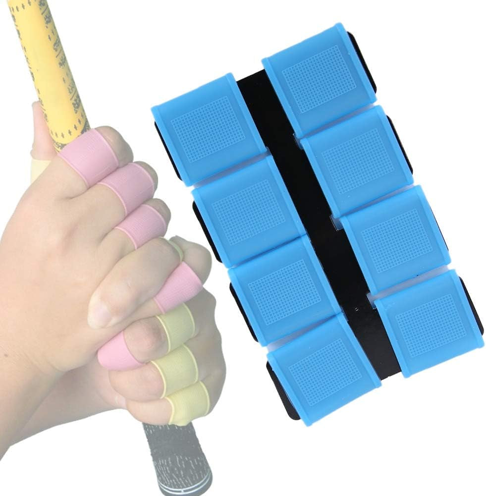 Shanrya Silicone Finger Cover Anti-Slip Grain Design Lightweight and Portable 8Pcs Finger Band, Durable Finger Band, Wonderful Accessories for Player  Shanrya   