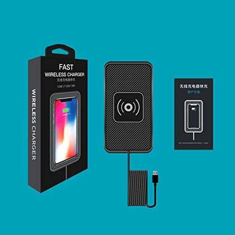 Wireless Charger,Polmxs 10W Wireless Car Charger Charging Pad Fast Wireless Phone Charger Pad Andriod Cell Phone Wireless Charging Mat Galaxy Note10/S21/S10/S9/S22(C3)  Polmxs   